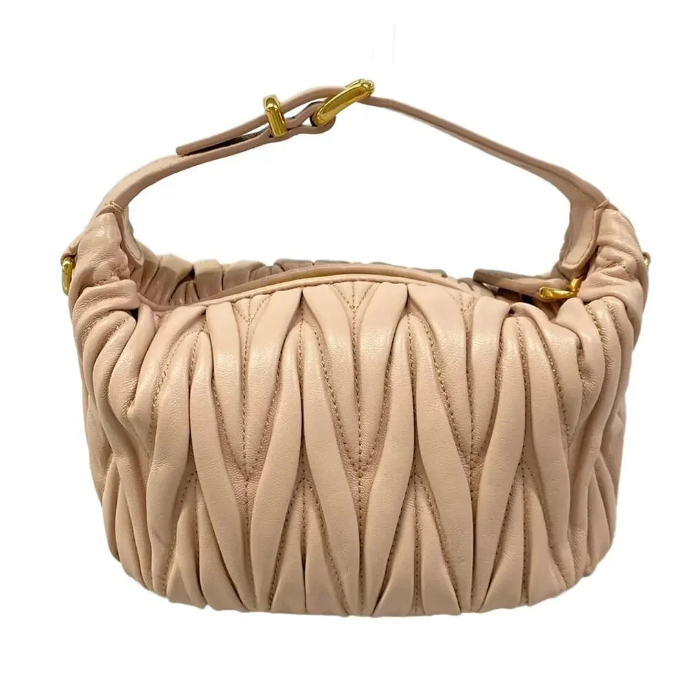 Miu Miu Matelasse Handbag 5NE026 CIPRIA (Light Pink)